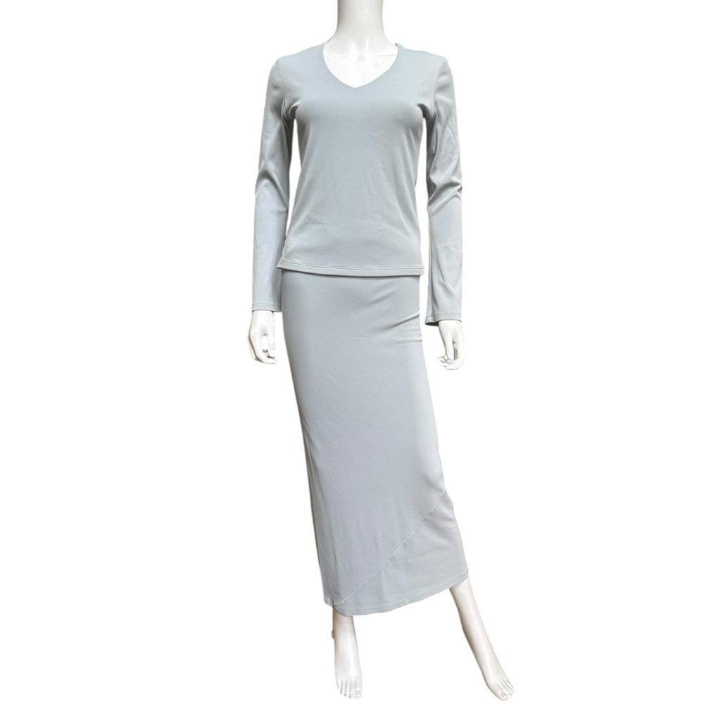 Alen Alen Dusty Blue Women's Midi Tube Skirt, S